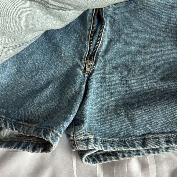 Zara Denim Mini Skort size 9 - Picture 2 of 3